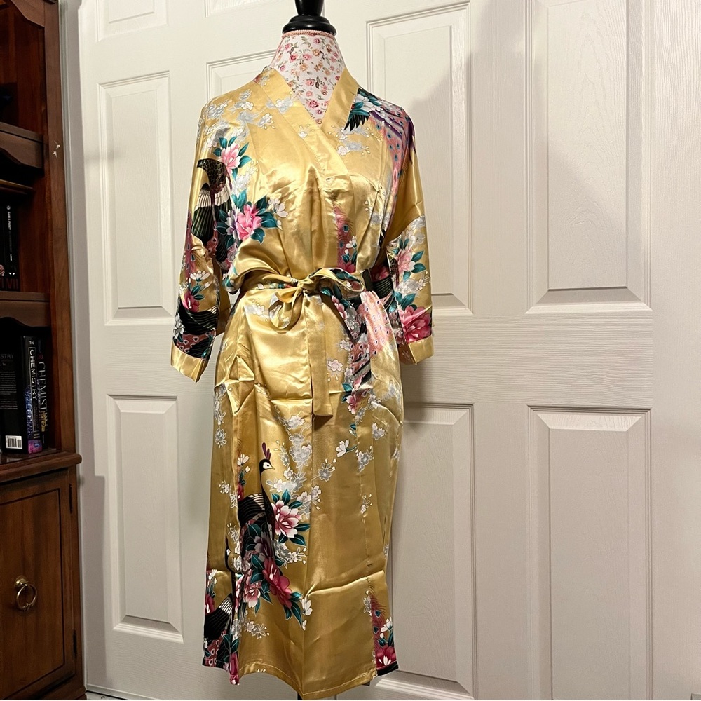Silk Kimono Style Robe